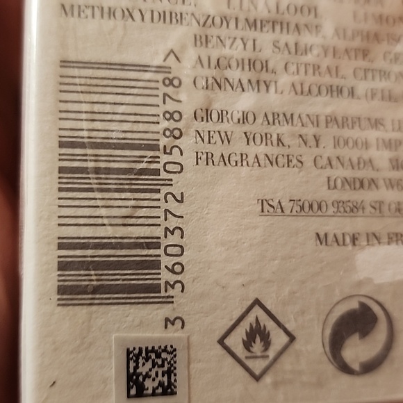 Giorgio Armani Acqua di Giò Eau de Toilette 3.4 FL OZ - Picture 3 of 10